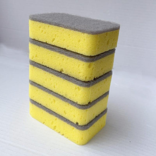 5pcs Dish Sponge Thicken Scouring Pad Cloth Rags Magic Sponges Kitchen Cleaning