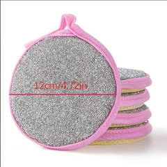10pcs Double Sided Scouring Pad Kitchen Cleaning Sponge