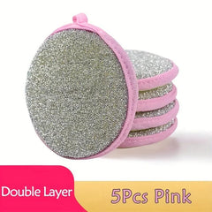 10pcs Double Sided Scouring Pad Kitchen Cleaning Sponge