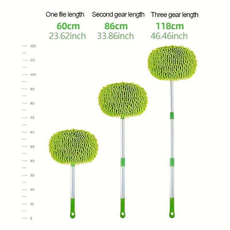 Car Cleaning Brush Telescopic Long Handle Soft Non-scratch Dust Removal Mop