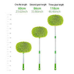 Car Cleaning Brush Telescopic Long Handle Soft Non-scratch Dust Removal Mop
