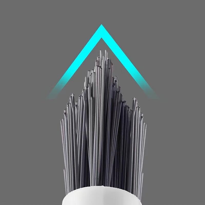 Bathroom Floor Brush Rotating Scrub Brush Hard Bristle Tub and Tile Cleaning