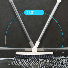 Bathroom Floor Brush Rotating Scrub Brush Hard Bristle Tub and Tile Cleaning