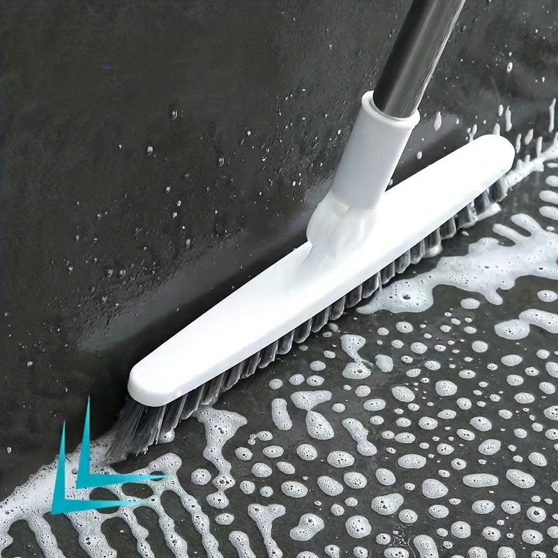 Bathroom Floor Brush Rotating Scrub Brush Hard Bristle Tub and Tile Cleaning