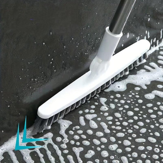 Bathroom Floor Brush Rotating Scrub Brush Hard Bristle Tub and Tile Cleaning