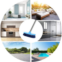 Adjustable Floor Cleaning Brush w/Long Handle Scrubber Grout Tub Tile Brush