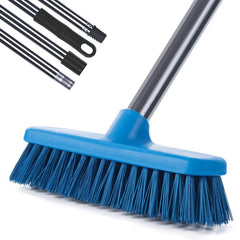 Adjustable Floor Cleaning Brush w/Long Handle Scrubber Grout Tub Tile Brush