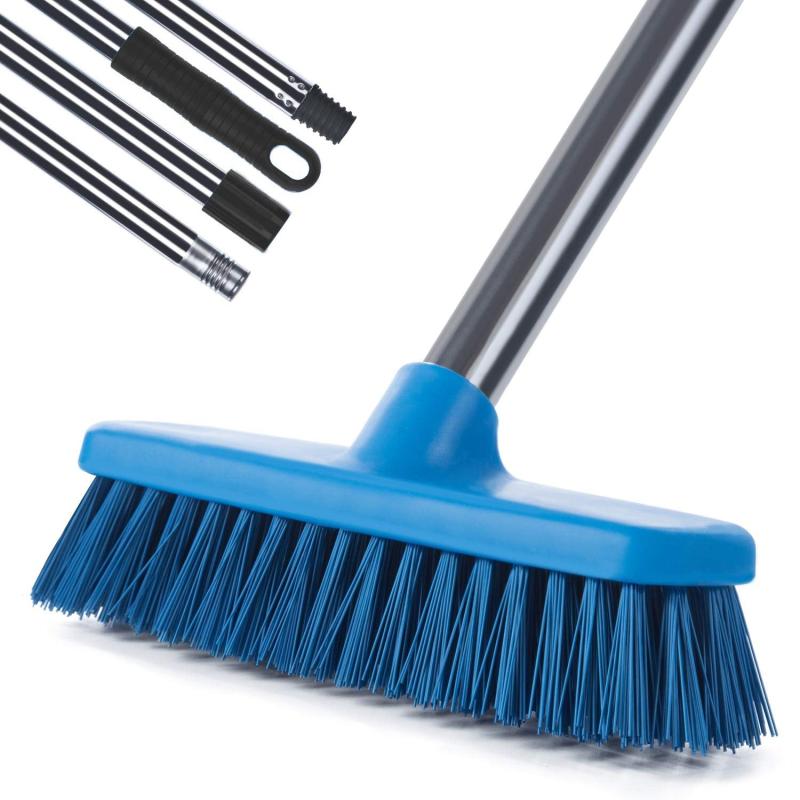 Adjustable Floor Cleaning Brush w/Long Handle Scrubber Grout Tub Tile Brush
