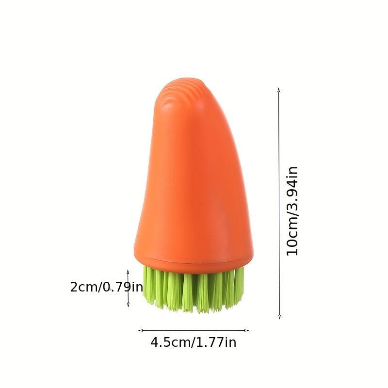 Carrot 2 In 1 Handheld Pot Brush Kitchen Cleaning Brush