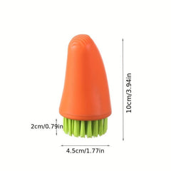 Carrot 2 In 1 Handheld Pot Brush Kitchen Cleaning Brush