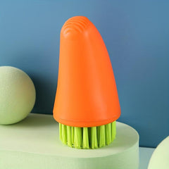 Carrot 2 In 1 Handheld Pot Brush Kitchen Cleaning Brush
