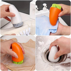 Carrot 2 In 1 Handheld Pot Brush Kitchen Cleaning Brush