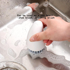 Carrot 2 In 1 Handheld Pot Brush Kitchen Cleaning Brush