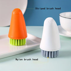 Carrot 2 In 1 Handheld Pot Brush Kitchen Cleaning Brush