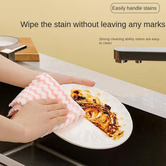10pcs Microfiber Cleaning Cloth Drying Towel Dishwashing Cloth