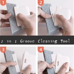 2 In 1 Groove Cleaning Tool Window Frame Door Groove Cleaning Brush