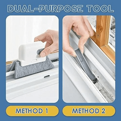 2 In 1 Groove Cleaning Tool Window Frame Door Groove Cleaning Brush
