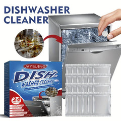 24pcs Dishwasher Cleaning Tablets for Degreasing Stains in Kitchen & Bathroom