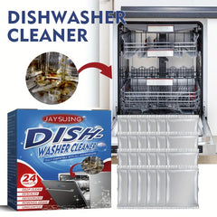 24pcs Dishwasher Cleaning Tablets for Degreasing Stains in Kitchen & Bathroom