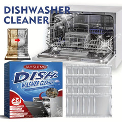 24pcs Dishwasher Cleaning Tablets for Degreasing Stains in Kitchen & Bathroom