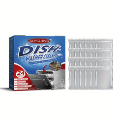 24pcs Dishwasher Cleaning Tablets for Degreasing Stains in Kitchen & Bathroom