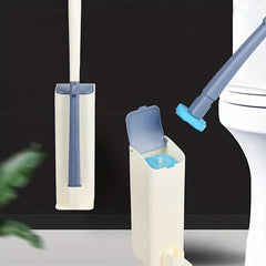 Toilet Bowl Brush Disposable Scrubber Kit with 8 Refills
