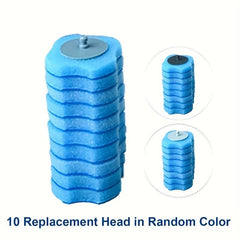 Toilet Bowl Brush Disposable Scrubber Kit with 8 Refills