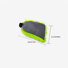 Double Sided Cleaning Cloth and Microfiber Wipe Gloves Set