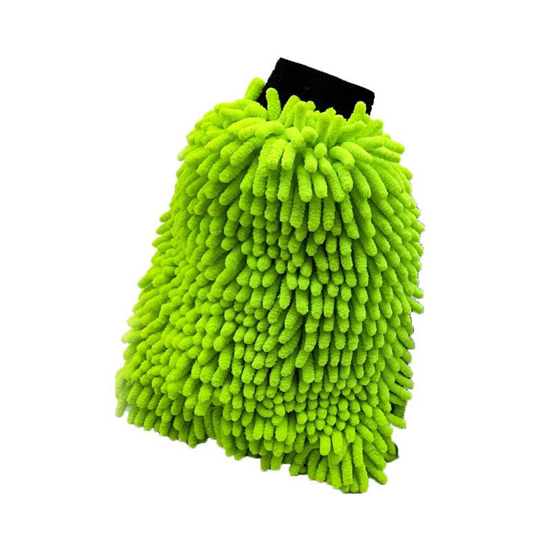 Double Sided Cleaning Cloth and Microfiber Wipe Gloves Set