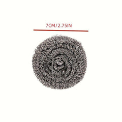 6pcs Steel Scouring Pads Kitchen Scrubber Wire Ball Cleaner