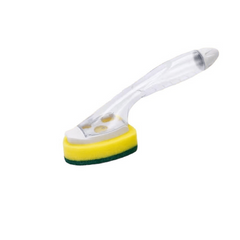 Replacement Sponge Head Pot Washing Brush Soap Control Dispenser Scrub