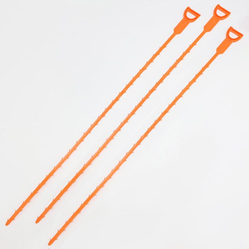 Pack Of 3 Drain Plug Tool Sink Snake Drain Auger Snake