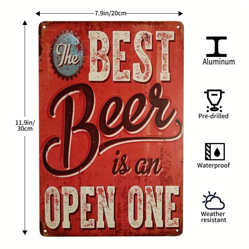 Retro Vintage Metal Sign Bar Cave Beer Tin Sign 30x20cm