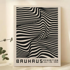 Abstract Bauhaus Canvas Painting Wall Art Modern Artwork