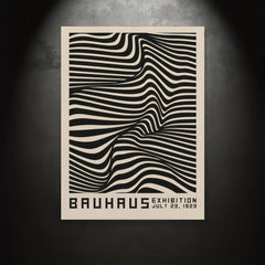 Abstract Bauhaus Canvas Painting Wall Art Modern Artwork