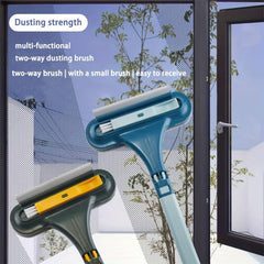 Multifunctional Window Screen Cleaning Brush Glass Wiper Scraper Long Handle