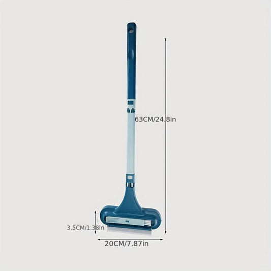 Multifunctional Window Screen Cleaning Brush Glass Wiper Scraper Long Handle