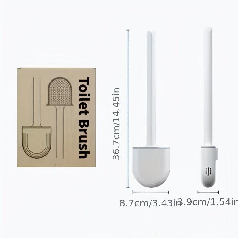 Silicone Brush Head Toilet Brush Leak Proof Base Convenient Sanitary Storage