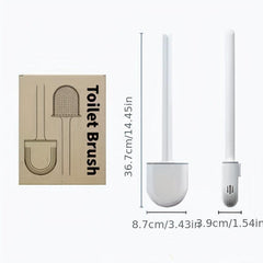 Silicone Brush Head Toilet Brush Leak Proof Base Convenient Sanitary Storage