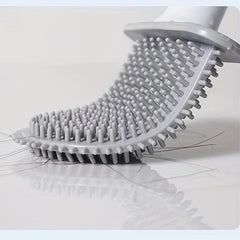 Silicone Brush Head Toilet Brush Leak Proof Base Convenient Sanitary Storage