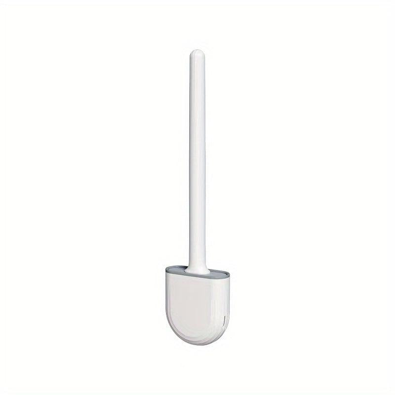 Silicone Brush Head Toilet Brush Leak Proof Base Convenient Sanitary Storage