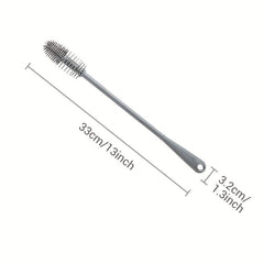 3pcs Silicone Cup Brush Long Handle Bottle Cleaning Brush