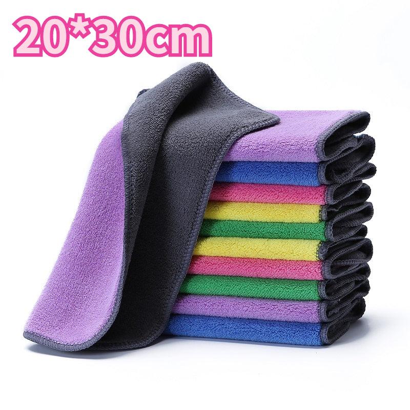 5pcs Hanging MicroFiber Kitchen Towels Soft Absorbent Cleaning Rags