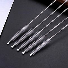 5pcs 304 Stainless Steel Bottle Brushes Straw Cleaning Brush