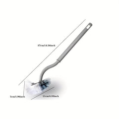 1pc S Rod Toilet Brush No Dead Corner Soft Hair Long Handle Toilet Brush