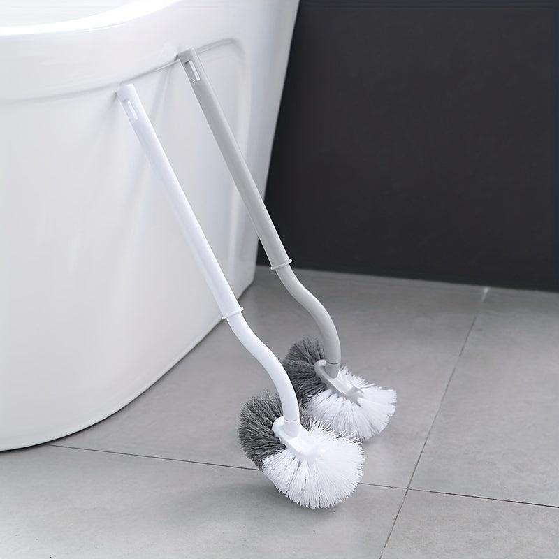 1pc S Rod Toilet Brush No Dead Corner Soft Hair Long Handle Toilet Brush