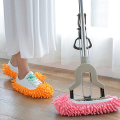 Chenille Lazy Mopping Slippers Cover Washable Cleaning Supplies