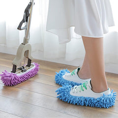 Chenille Lazy Mopping Slippers Cover Washable Cleaning Supplies