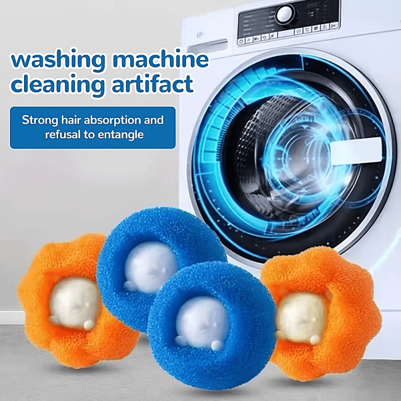 8pcs Laundry Ball Kit Reusable Hair Remover Cleaning Lint