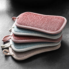 4pcs Microfiber Dish Cloths Absorbent Reusable Kitchen Rags Double Sided